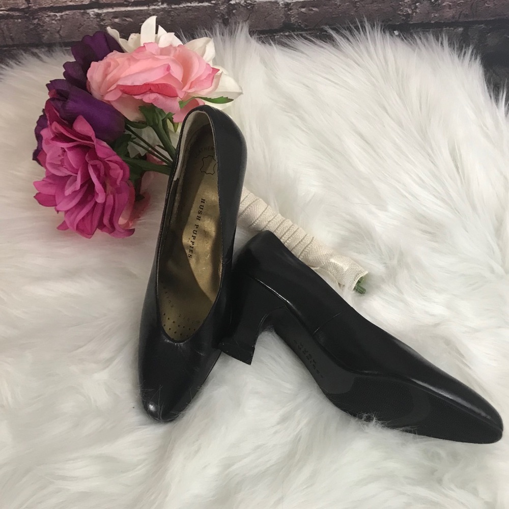 Hush Puppies Comfort Curve Black Heel